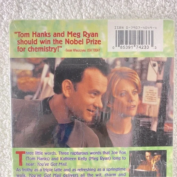 Vintage Warner Bros. Studio Movie You’ve Got Mail Tom Hanks Meg Ryan VHS Tape - Picture 9 of 11